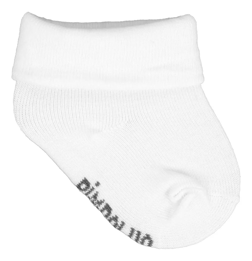 Meia Lisa com Vira Pimpolho Unissex