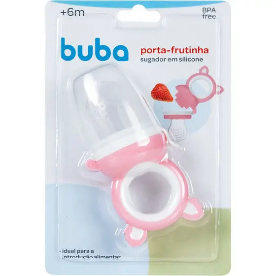 Porta Frutinhas Buba Com Sugador Em Silicone +6 Meses