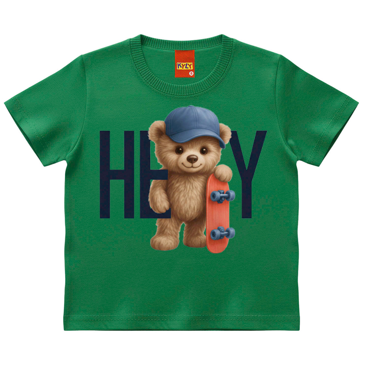 Camiseta Masculina Infantil Kyly Hey Ursinho