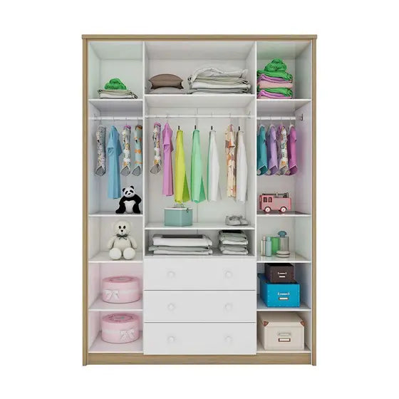 Guarda Roupa Biel Peroba 4 Portas