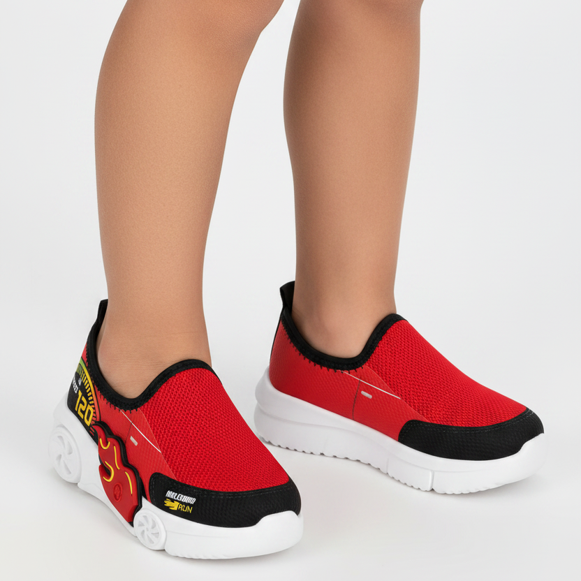 Tênis Bebê Masculino Molekinho Run Carrinho com LED