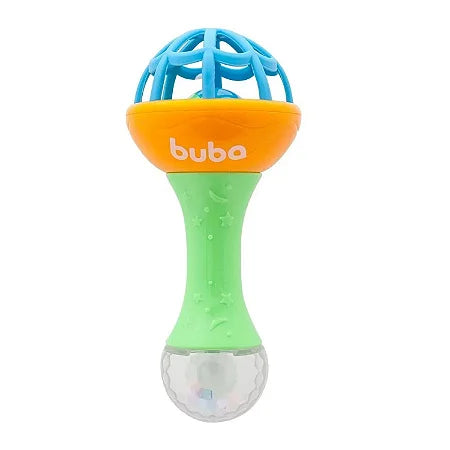 Baby Shake Atividades Buba Colorido com Chocalho e Mordedor +3 Meses