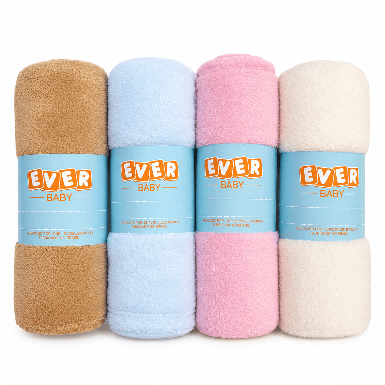 Manta Ever Fleece Rolinho Lisa 95X75Cm