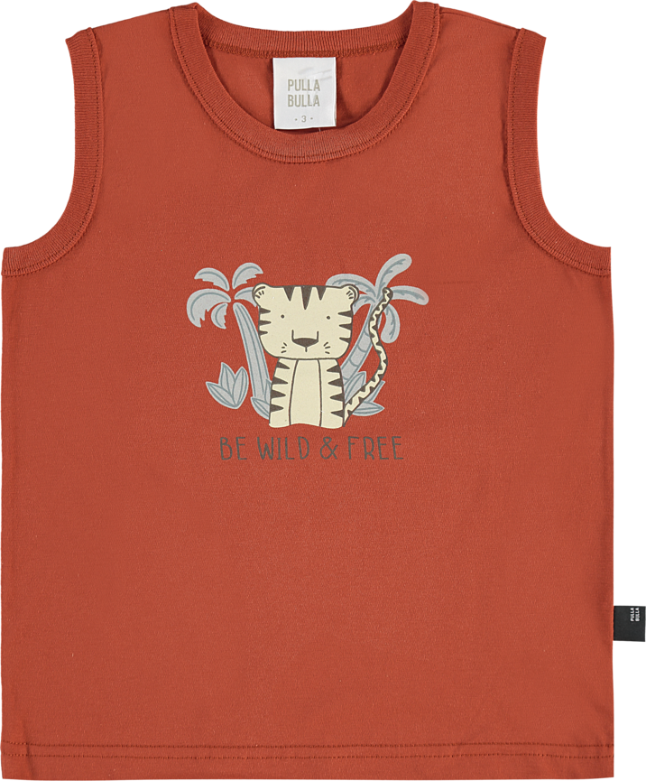 Regata Infantil Masculina Pulla Bulla Be Wild Free – Conforto e Estilo para Dias Quentes