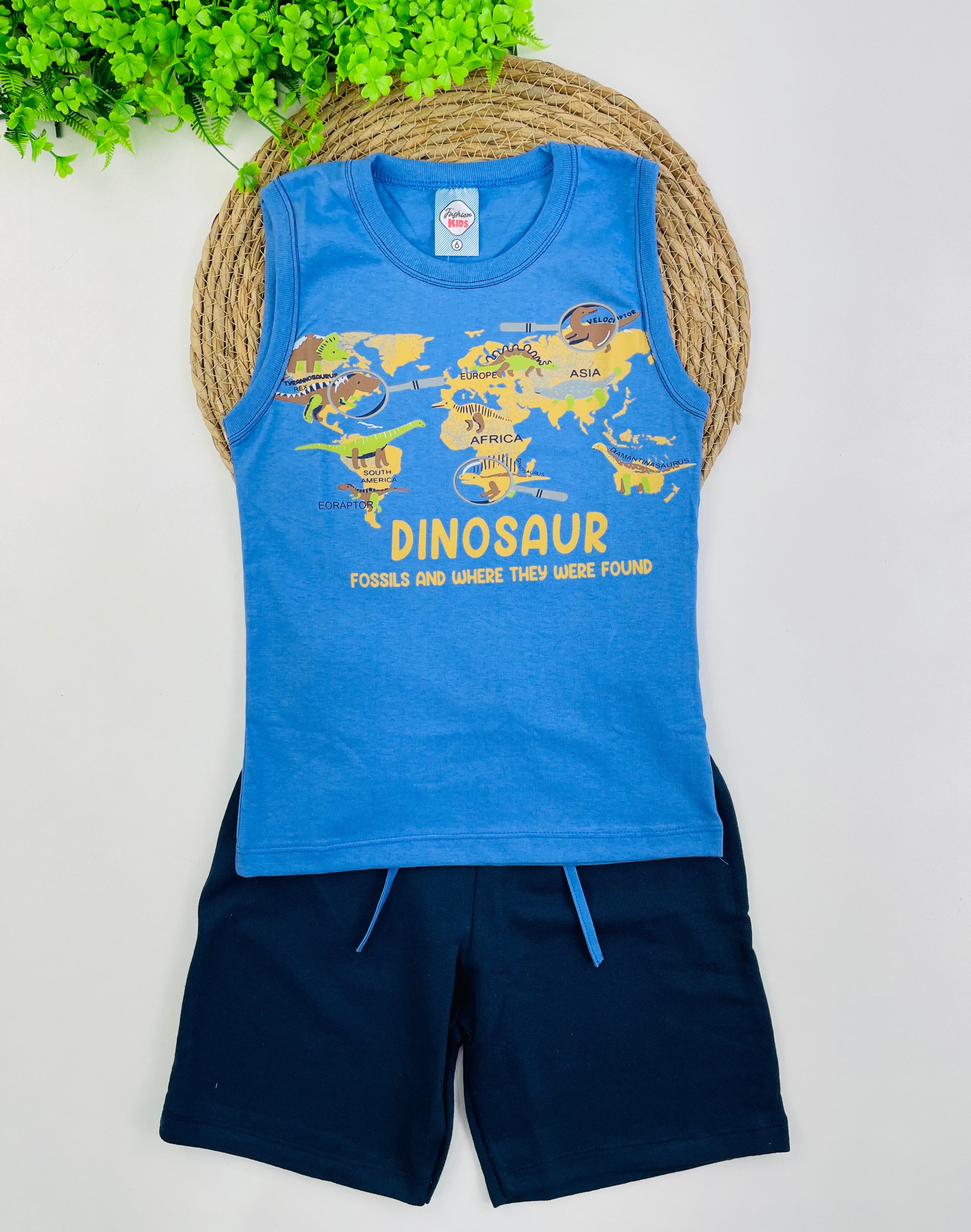 Conjunto Masculino Fashion Kids Dinossaur