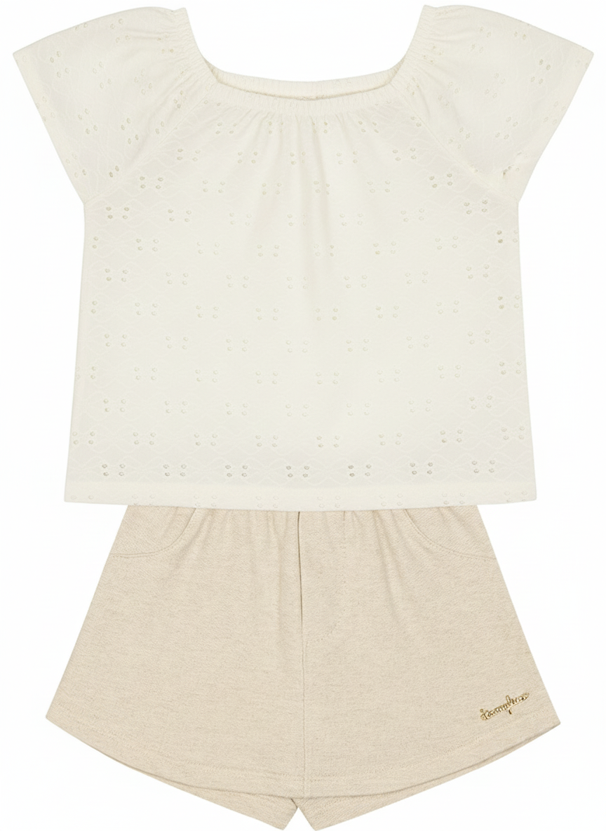 Conjunto Feminino Kamylus Laise e Moletinho Linho