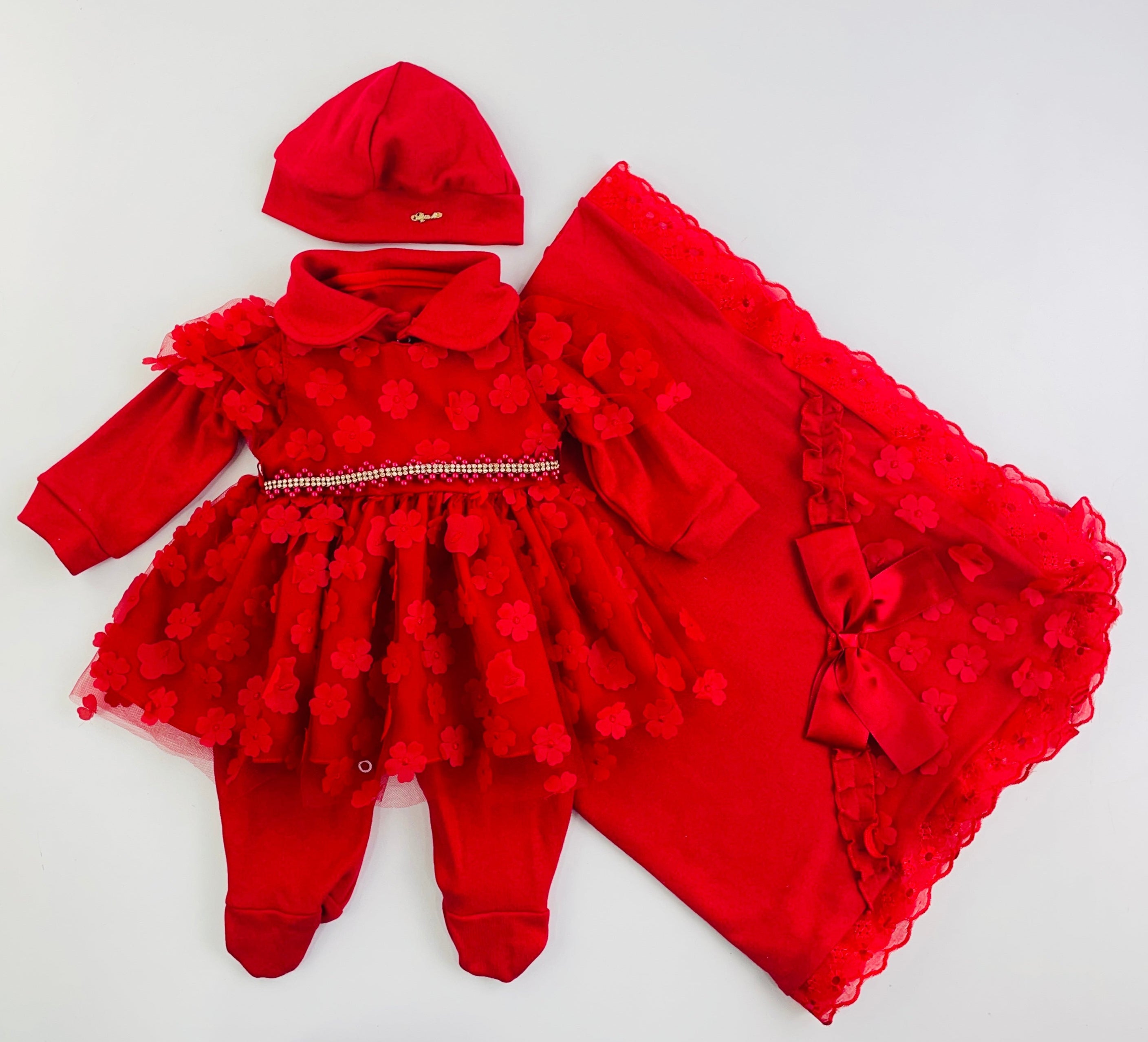 Saida De Maternidade Djiele Vestido Tule 4 Peças