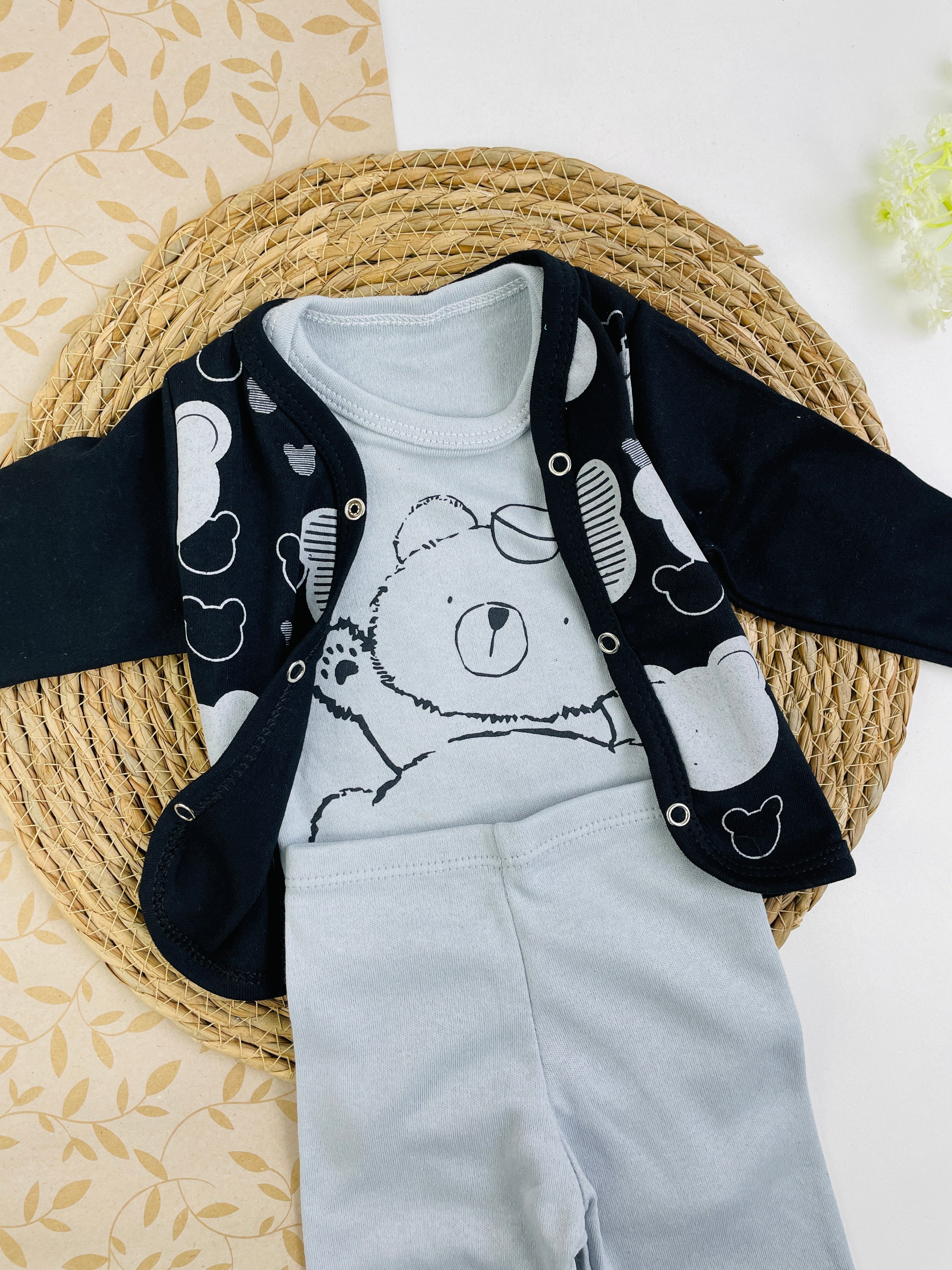 Conjunto Bichinhos Ursinhos 3 Peças
