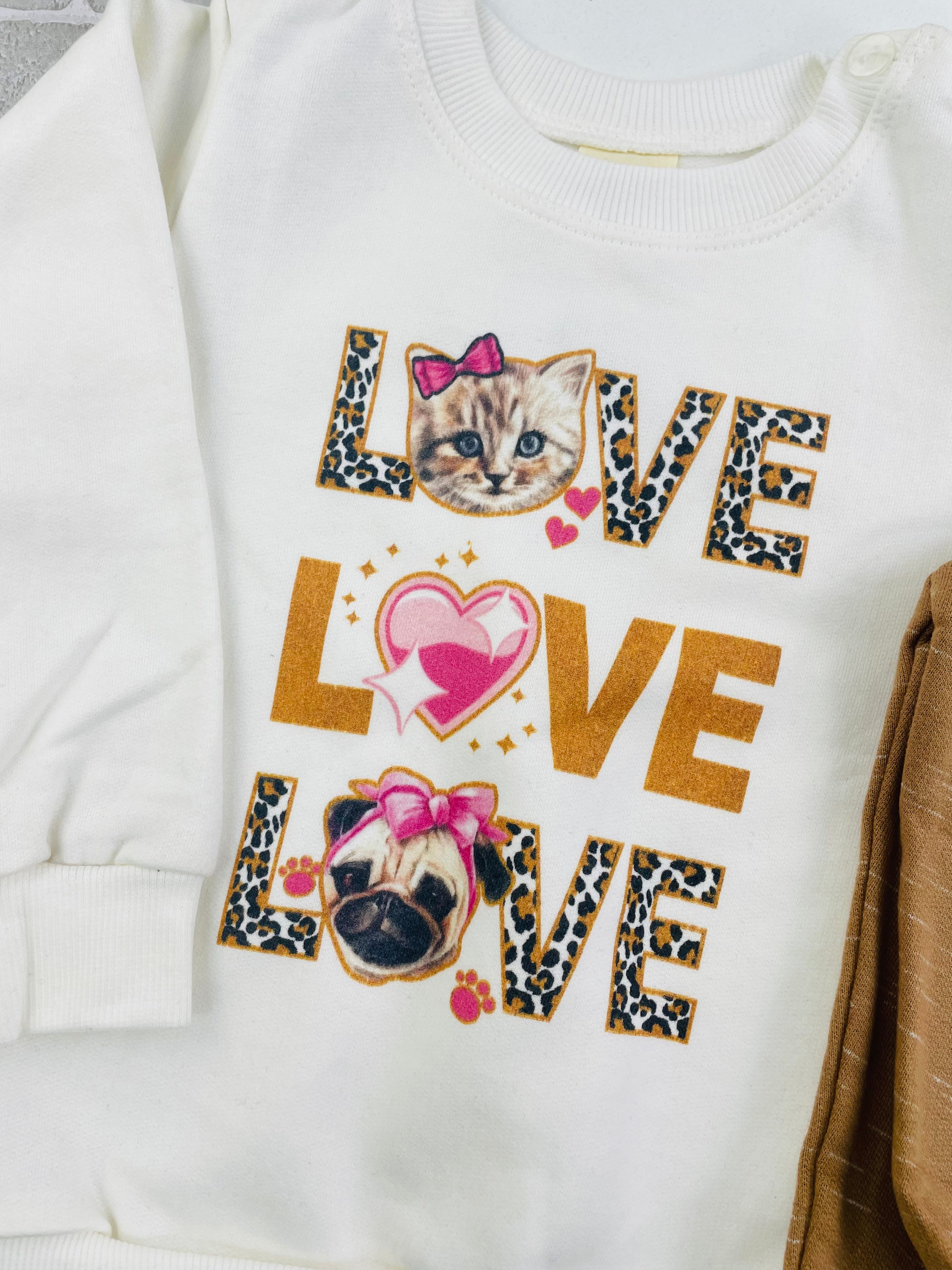Conjunto Have Fun Love Moletom