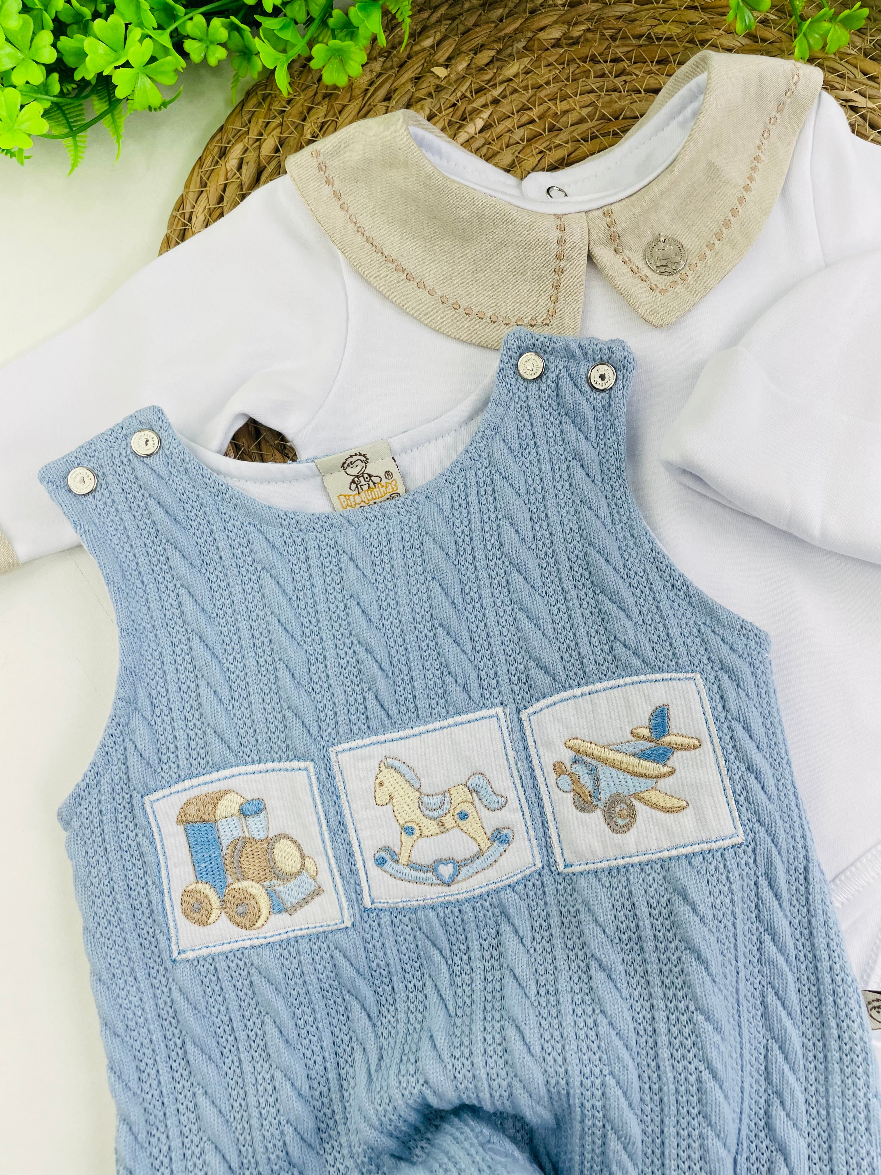 Saída De Maternidade Pipoquinhas Baby Cavalinho 5 Peças