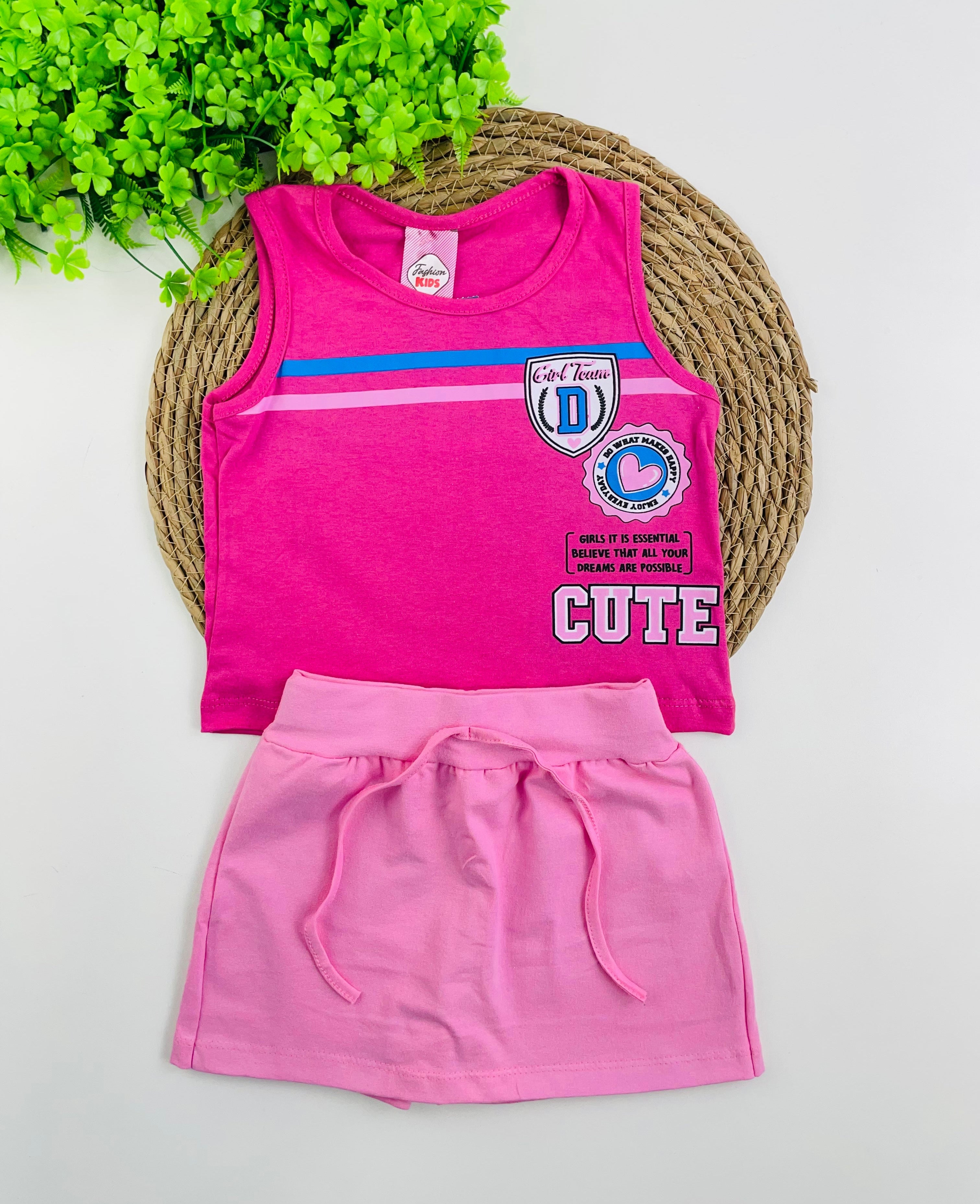Conjunto Feminino Fashion Kids Girl Team D