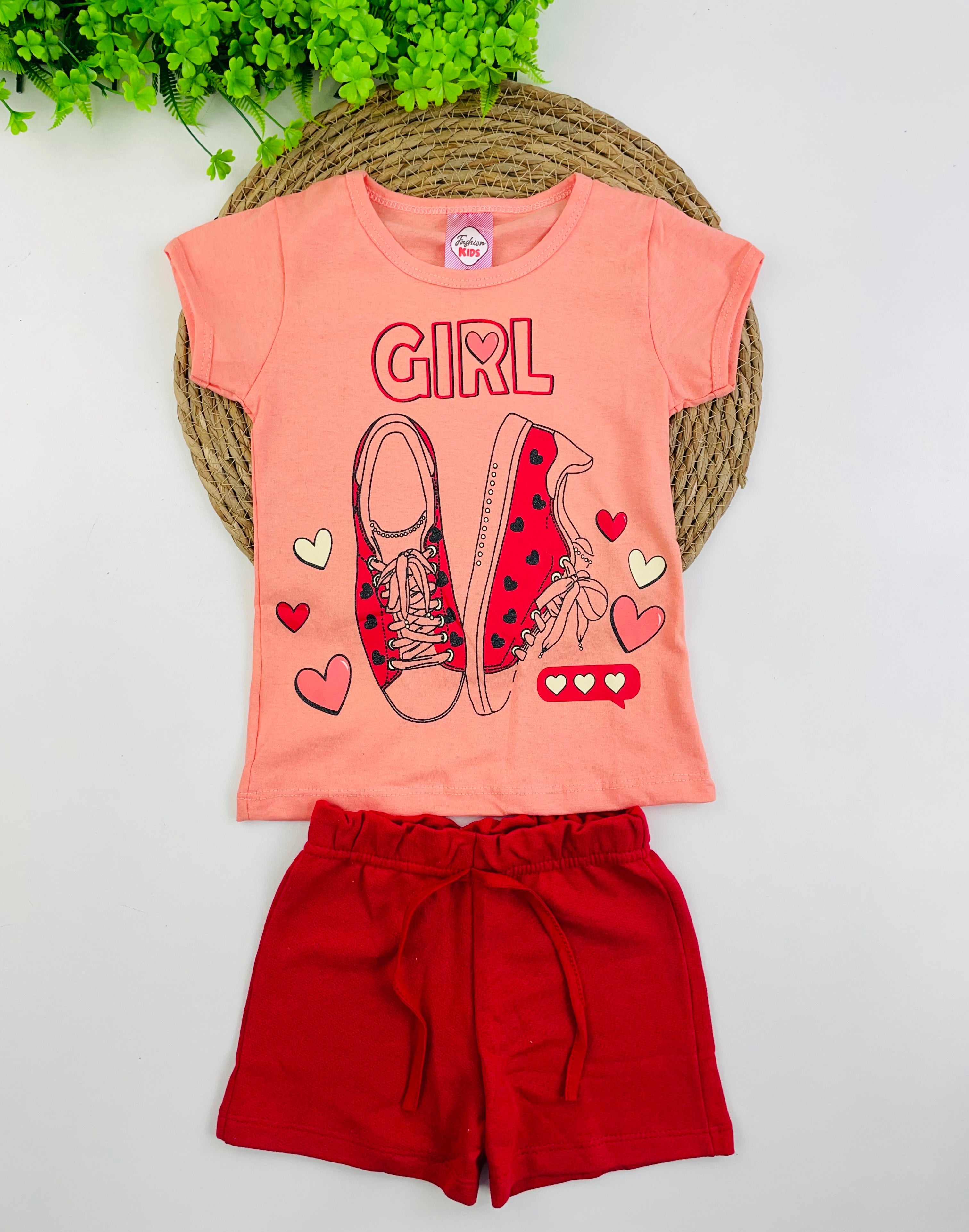 Conjunto Feminino Fashion Kids Girl
