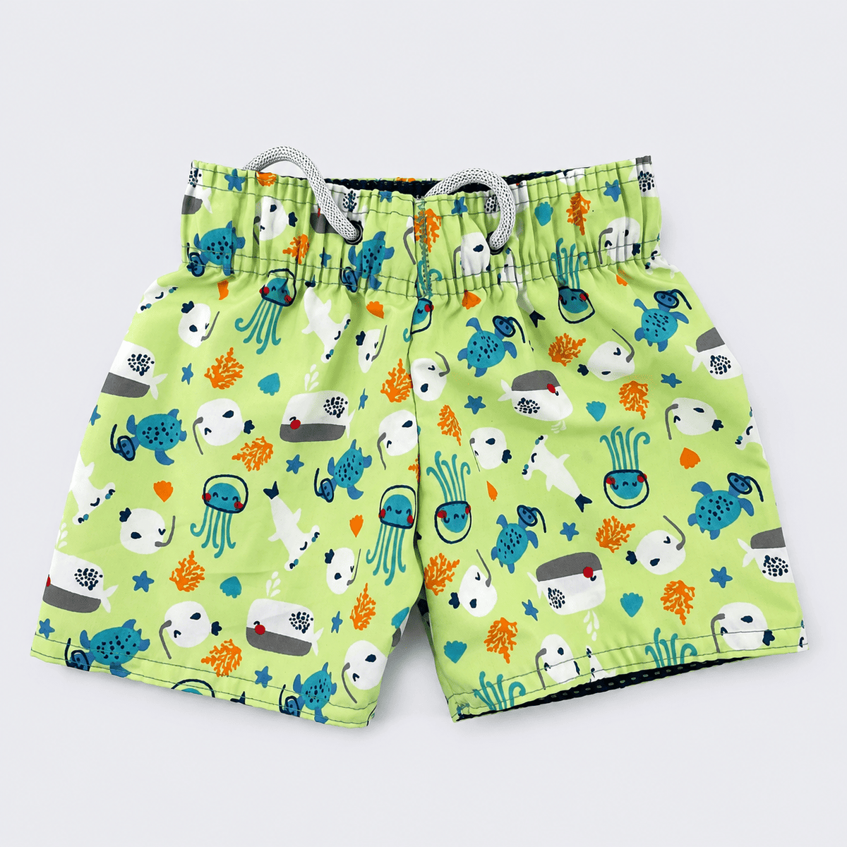 Bermuda Infantil Kalela Tactel Estampada com Cadarço