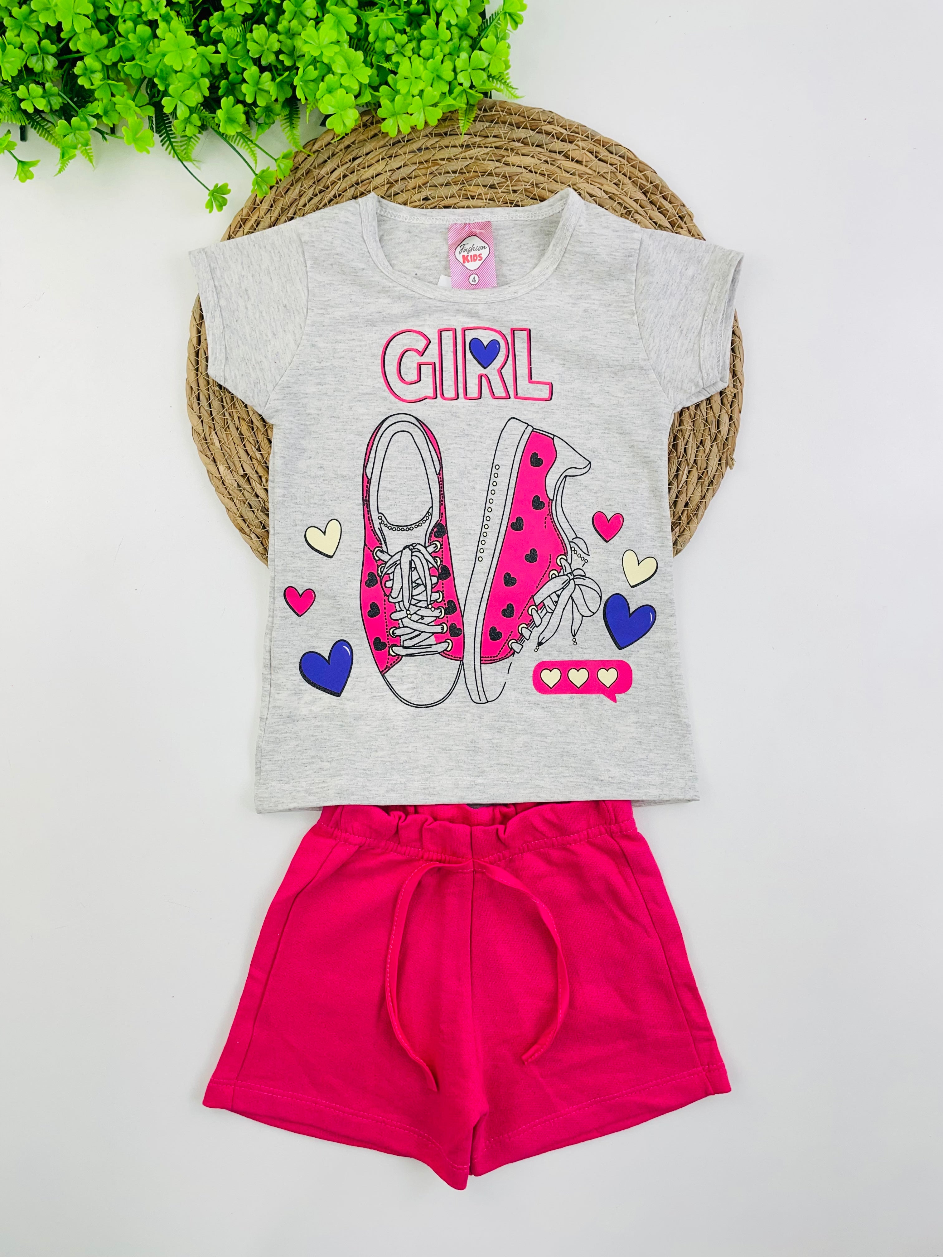 Conjunto Feminino Fashion Kids Girl