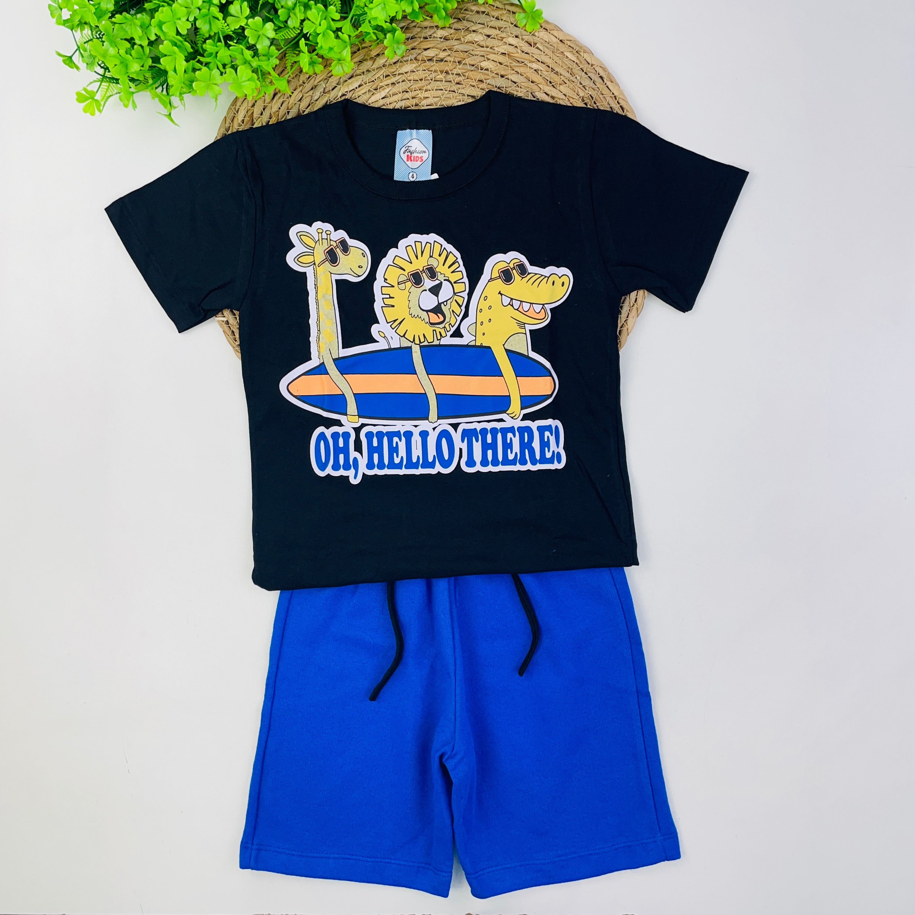 Conjunto Fashion Kids Infantil Masculino Oh Hello There
