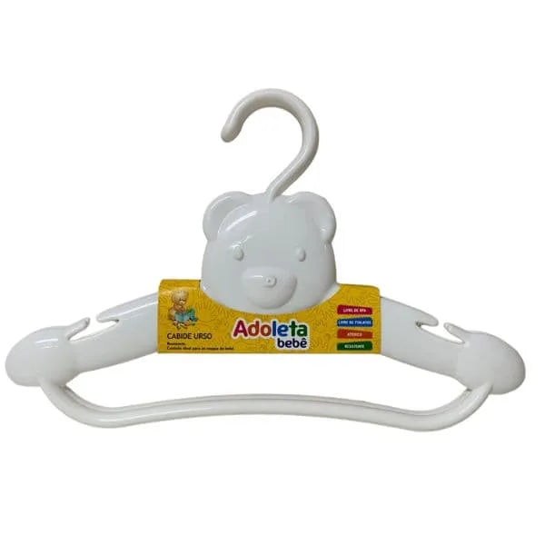 Cabide Infantil Adoleta Urso 2 Peças