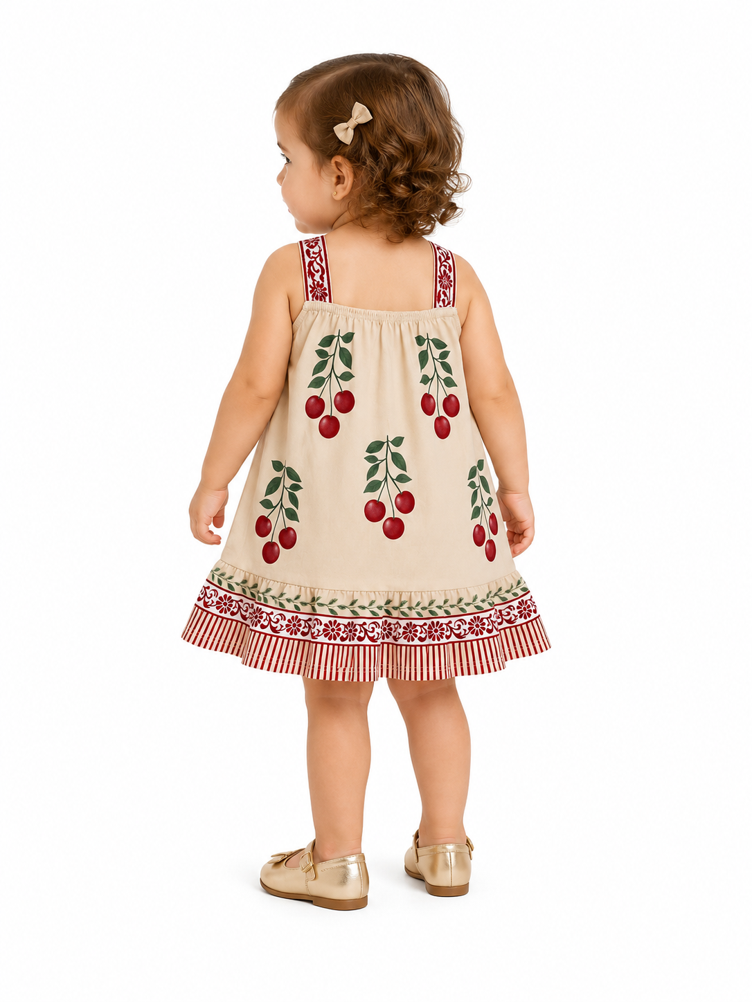 Vestido Milon Cerejas com Bordado