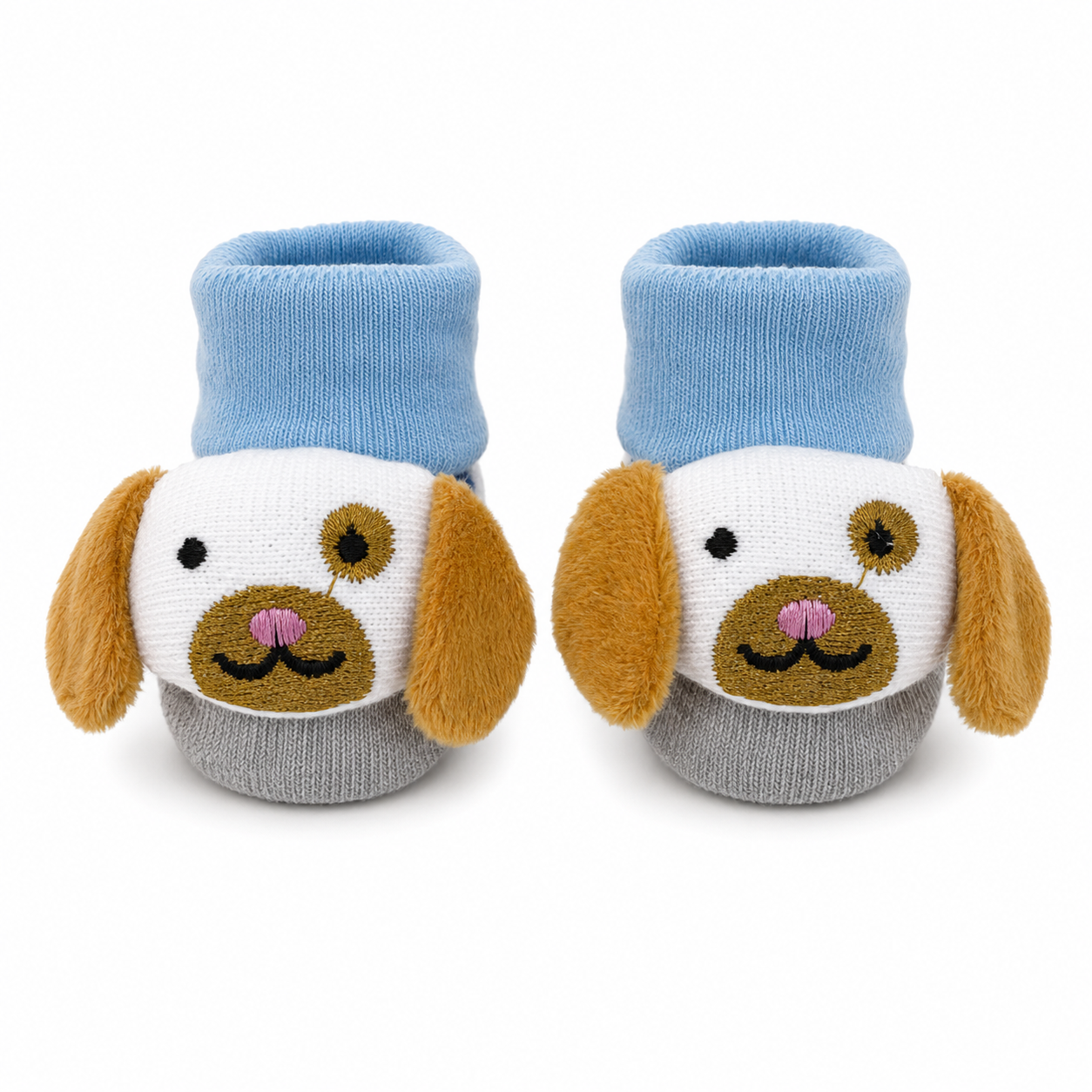 Meia Plin Baby Dog Antiderrapante Bebê 0 a 12 Meses