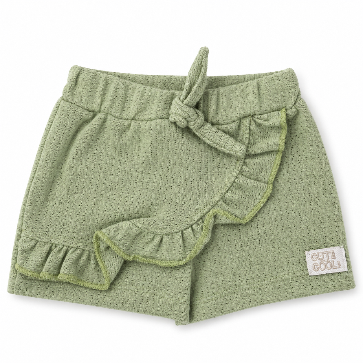 Conjunto Feminino Presente de Anjo Blusa Bordada e Short Tricô