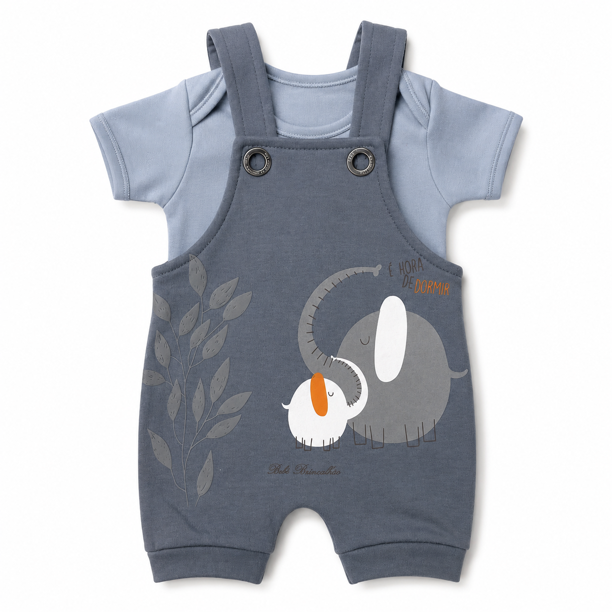 Conjunto Bebê Brincalhão Jardineira e Body 2 Peças