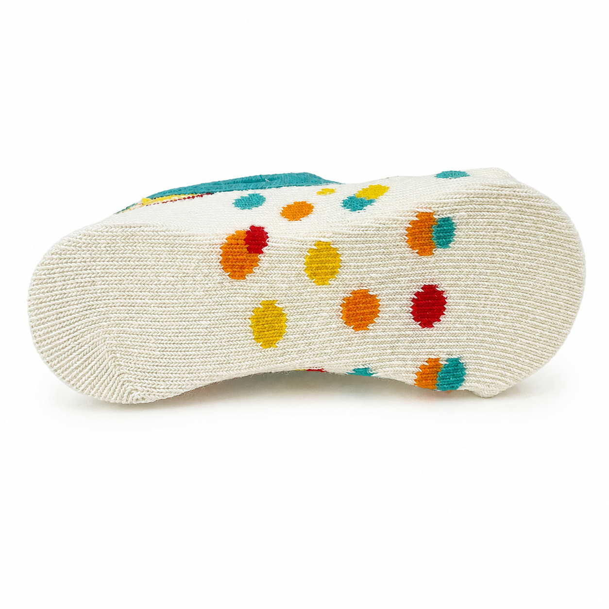 Meia Sapatilha Puket Mom Ou Dad Bebê Off White 0 a 4 Meses Confortável