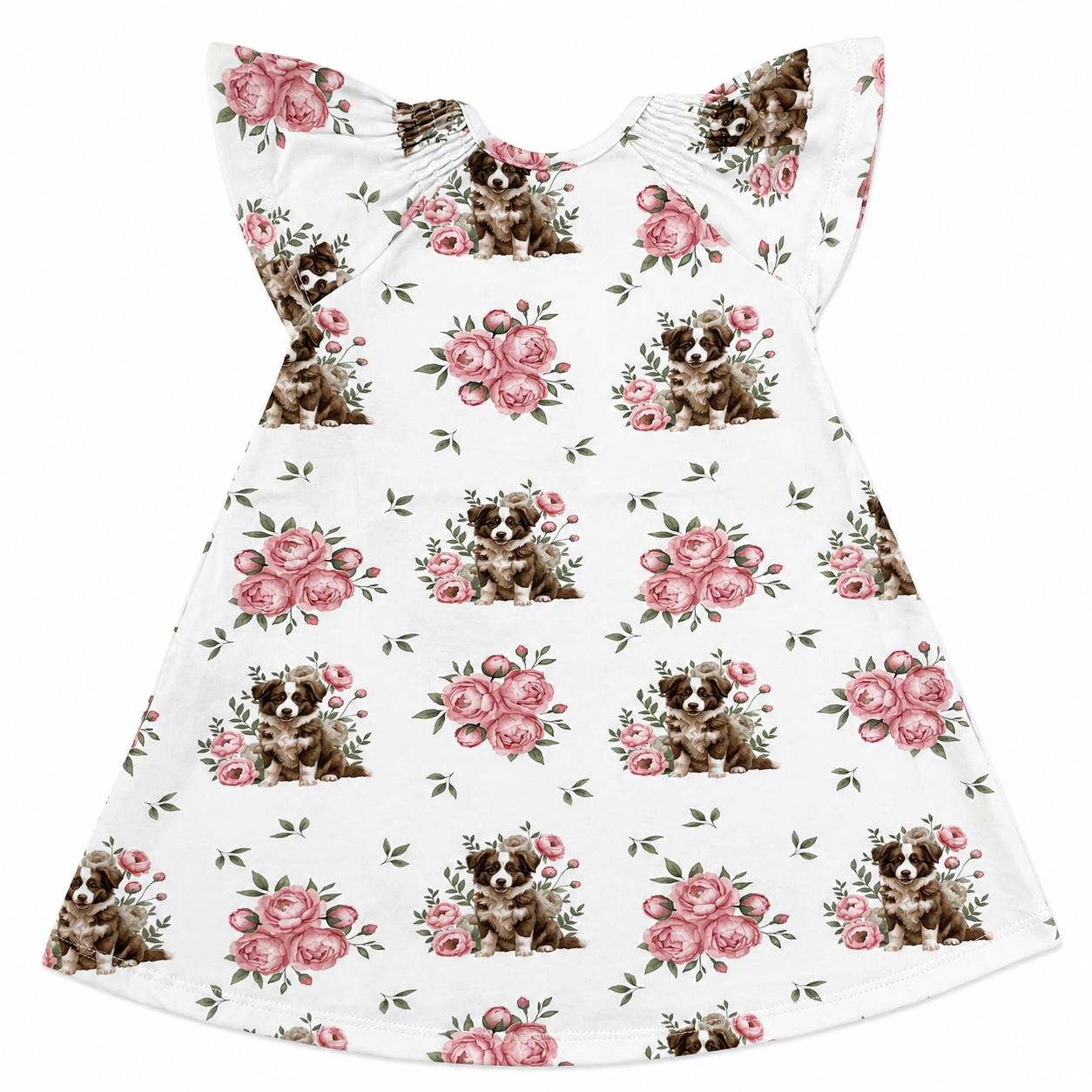 Vestido Milon Cachorrinho e Rosa