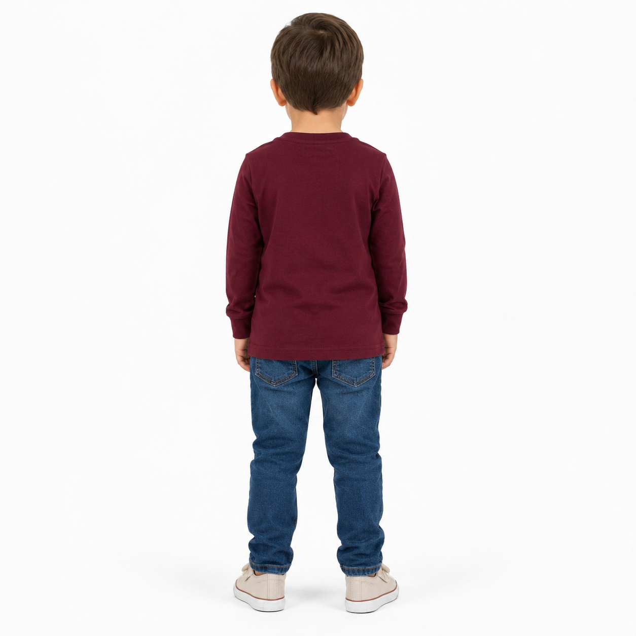 Camiseta Manga Longa Masculina Brincar e Arte Year Ursinho Meia Malha