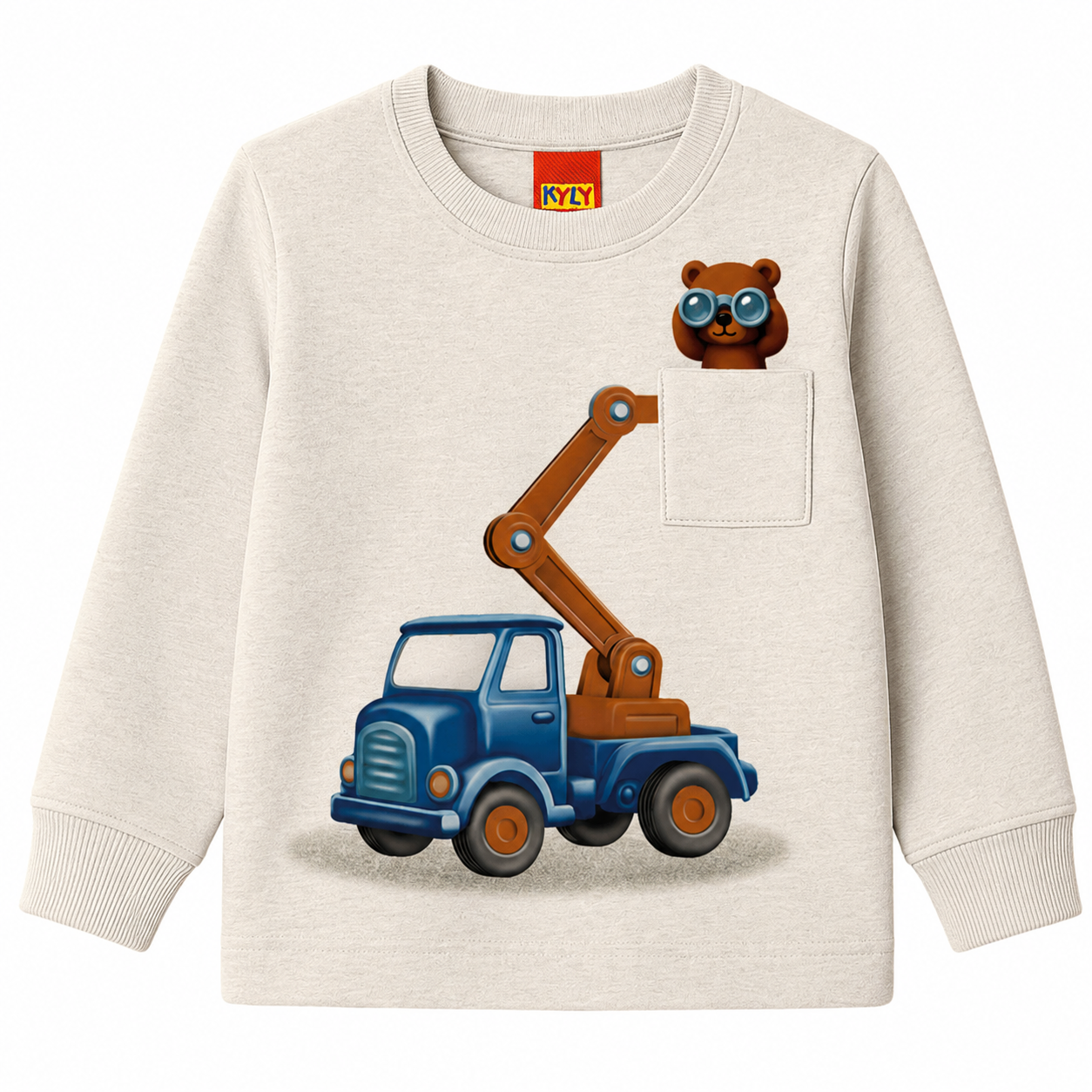 Conjunto Infantil Masculino Kyly Manga Longa Ursinho Operador e Calça