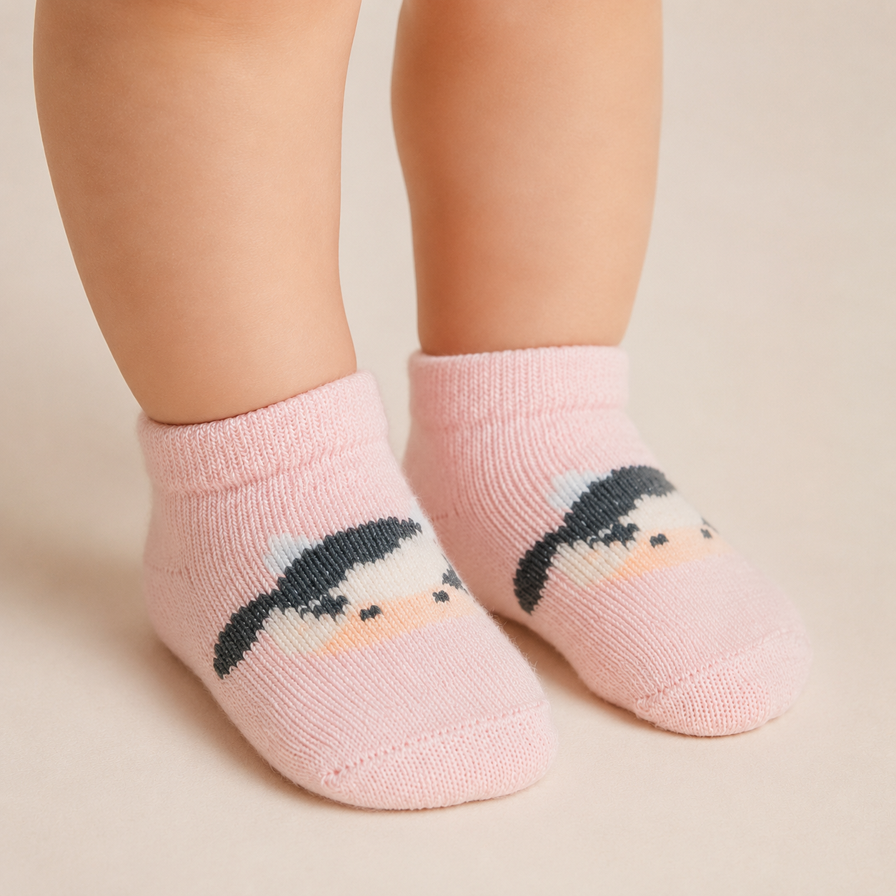 Kit Meia Infantil Feminina Pimpolho Colorida RN / Prematuro - Conforto e Proteção com 3&nbsp;Pares