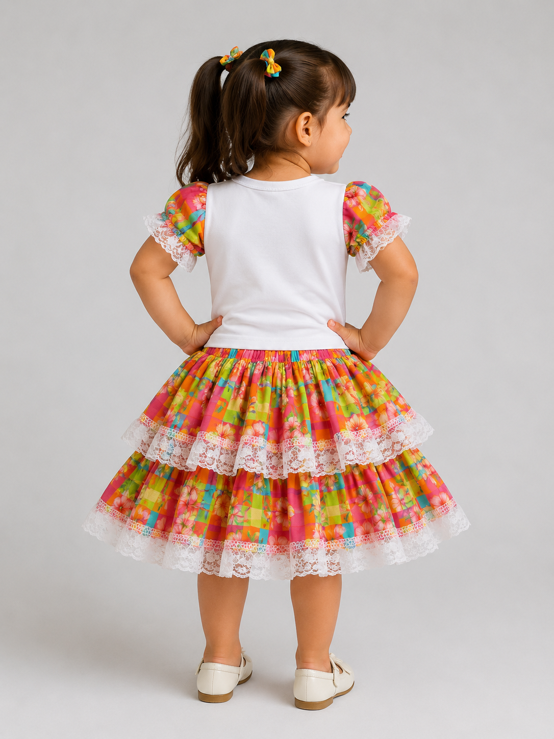 Vestido Infantil Festa Junina Quadrilha Caipira Menina