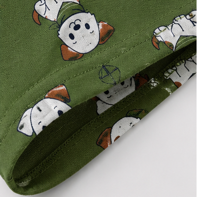 Conjunto Infantil Masculino Kyly Cachorrinho Bordado Camiseta e Bermuda