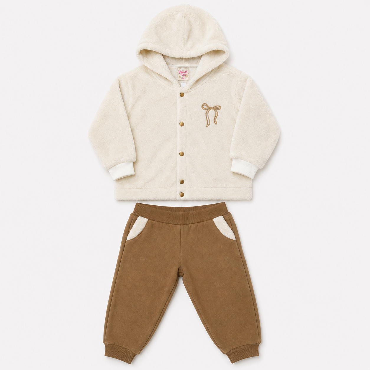 Conjunto Feminino Brincar e Arte Lacinho Fleece