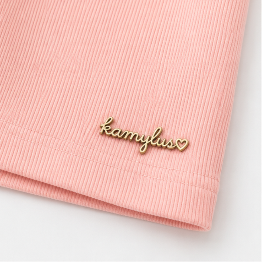 Vestido Infantil Feminino Kamylus Lina e Lou Malha Piqué Trabalhada