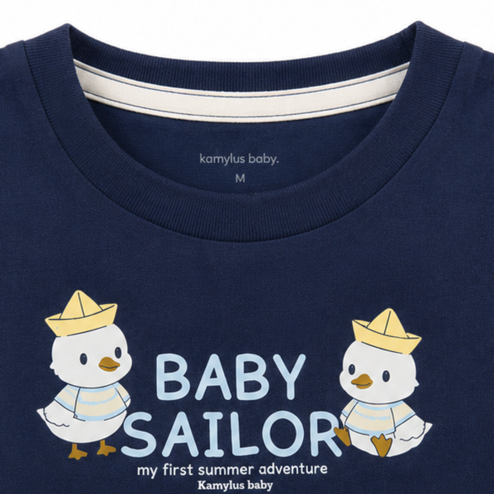 Conjunto Bebê Masculino Kamylus Baby Sailor Estampa Patinho
