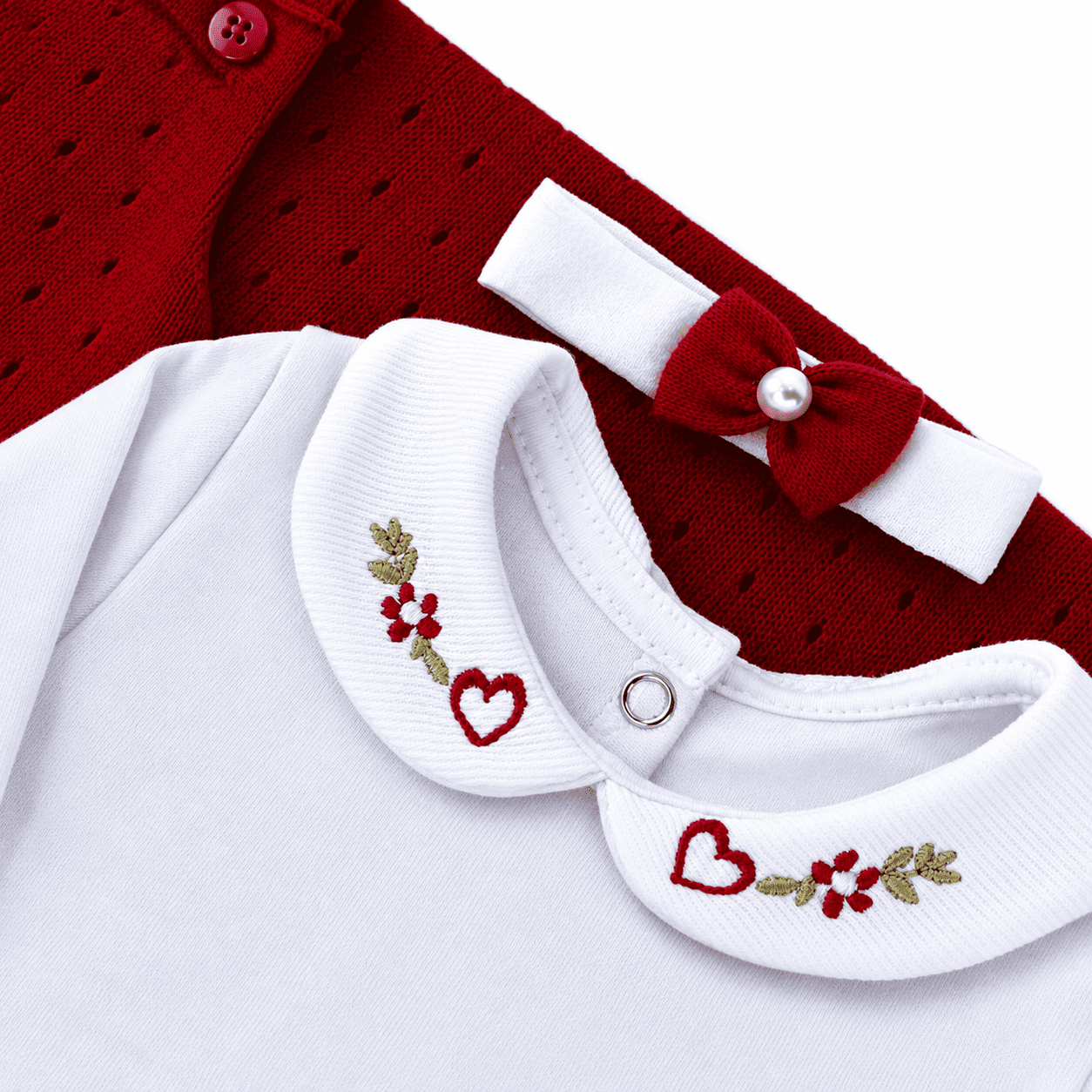 Saída de Maternidade Tamine Bia 4 Peças Tamanho Único