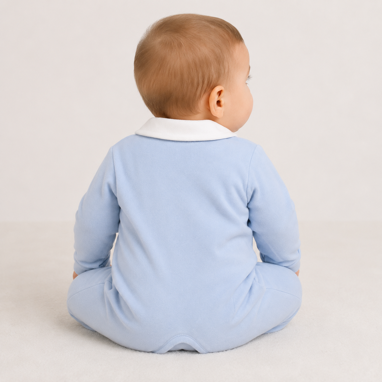 Macacão Infantil Masculino Longo Suedine Urso Pipa Curioso