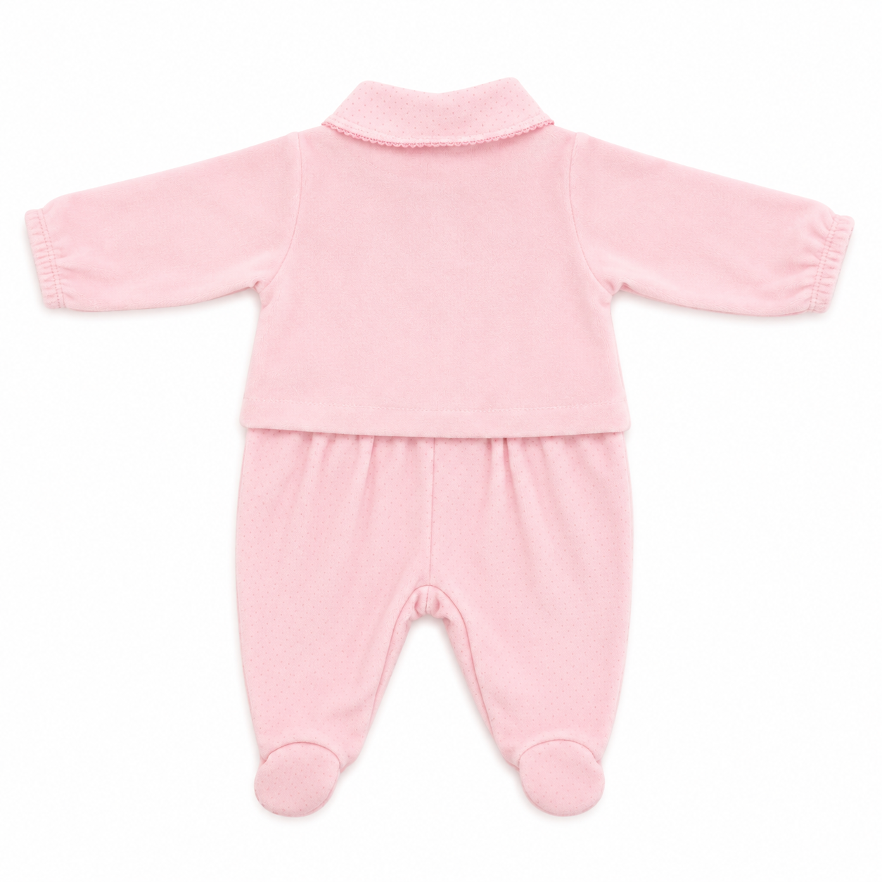 Conjunto Infantil Feminino Macacão e Casaco Curioso Florzinha