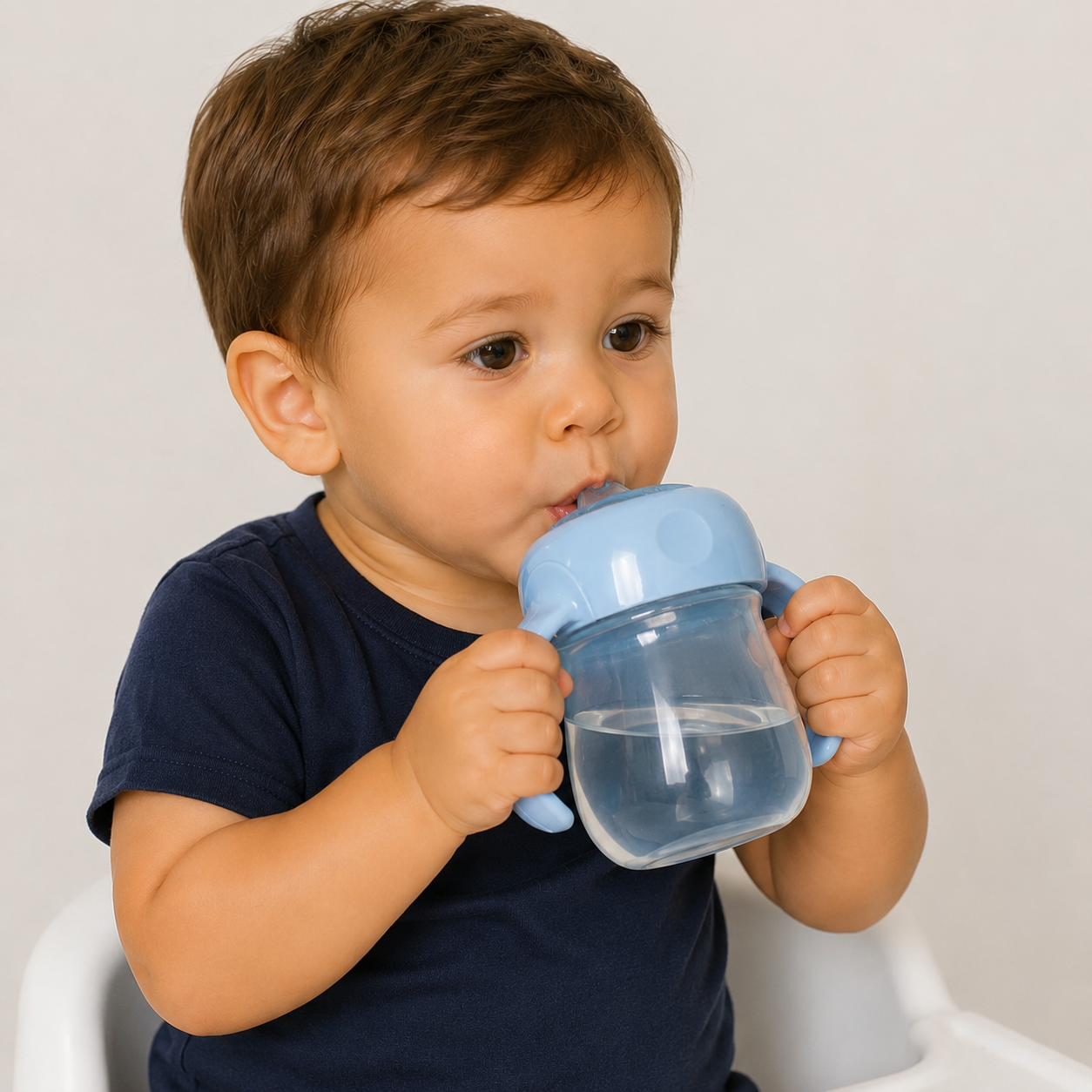 Copo de Treinamento Infantil Buba com Alça 160 ml Bico de Silicone