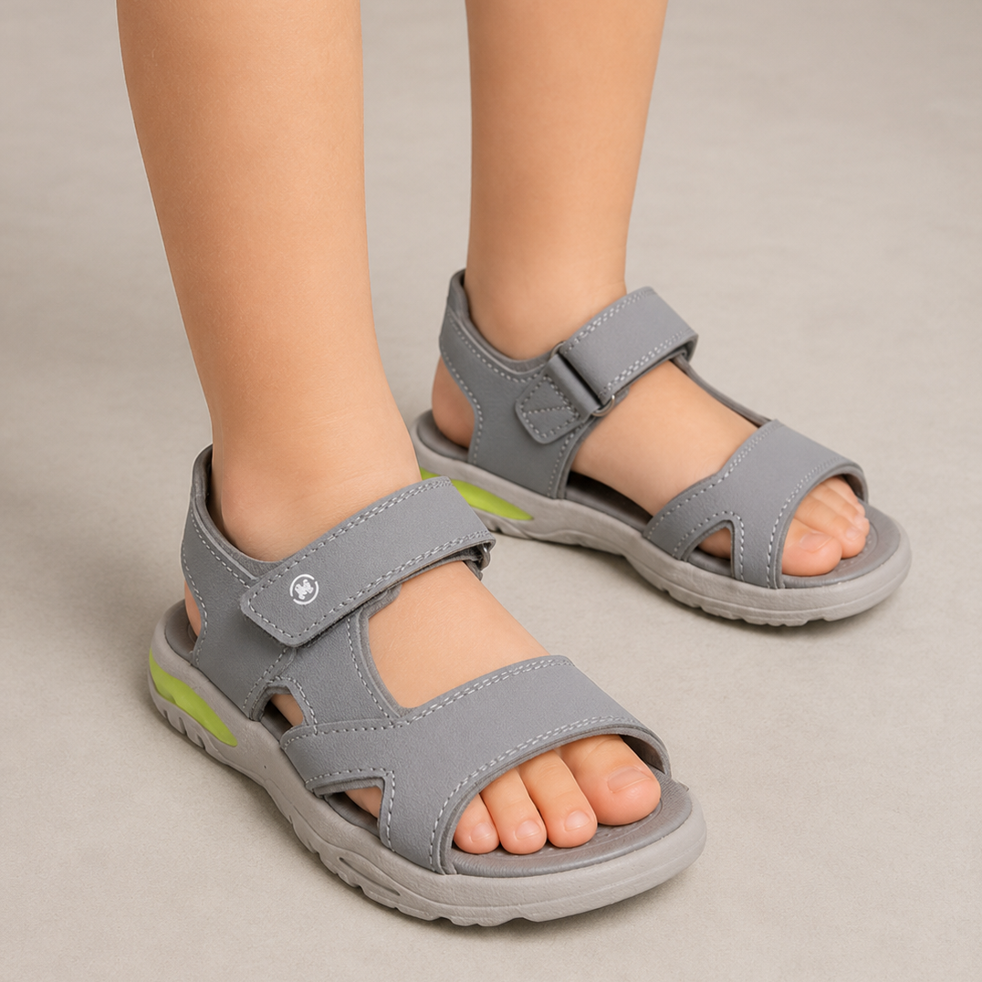 Sandália Papete Infantil Masculina Molekinho com Tira Autocolante