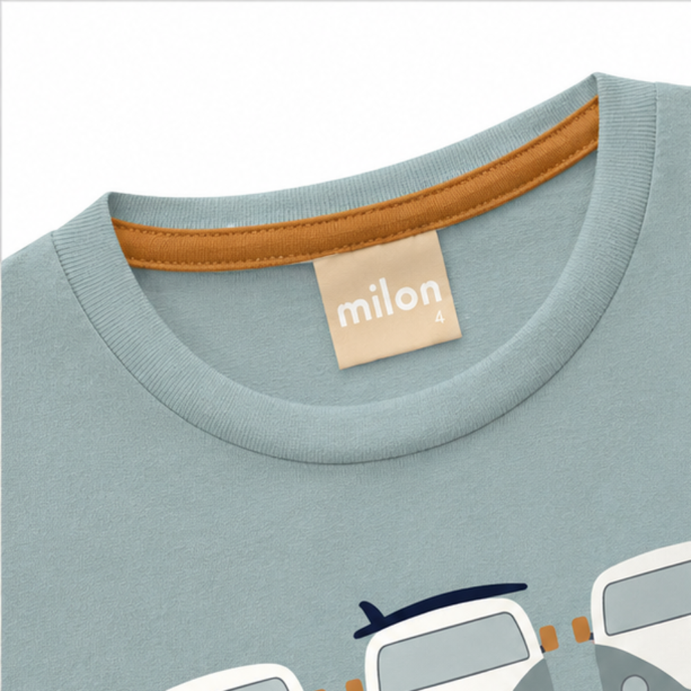 Conjunto Infantil Masculino Milon Kombis The Beach Camiseta e Bermuda