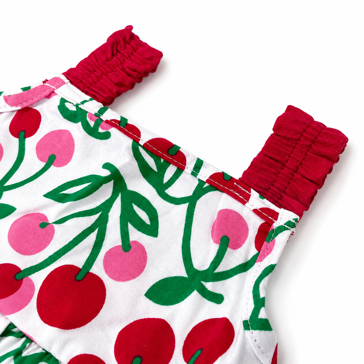 Conjunto Infantil Feminino Kyly Cerejas Regata Batinha e Shorts