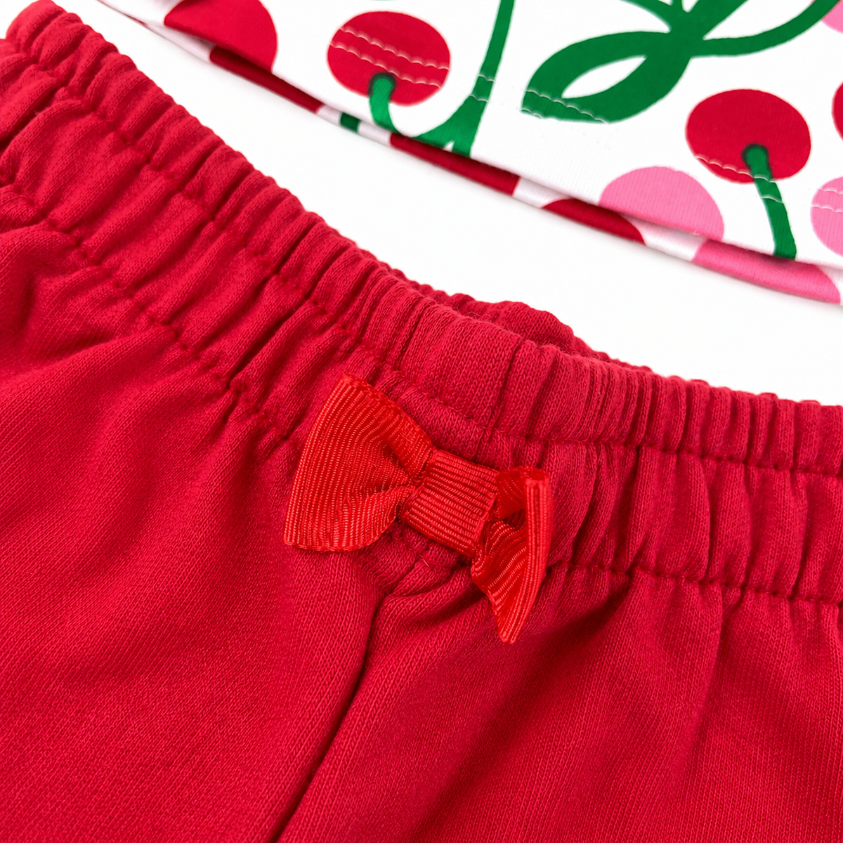 Conjunto Infantil Feminino Kyly Cerejas Regata Batinha e Shorts