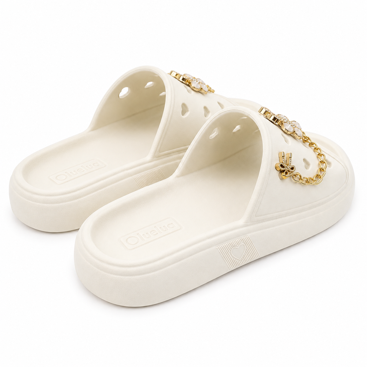 Chinelo Slide LueLua Love Borboleta com Pins