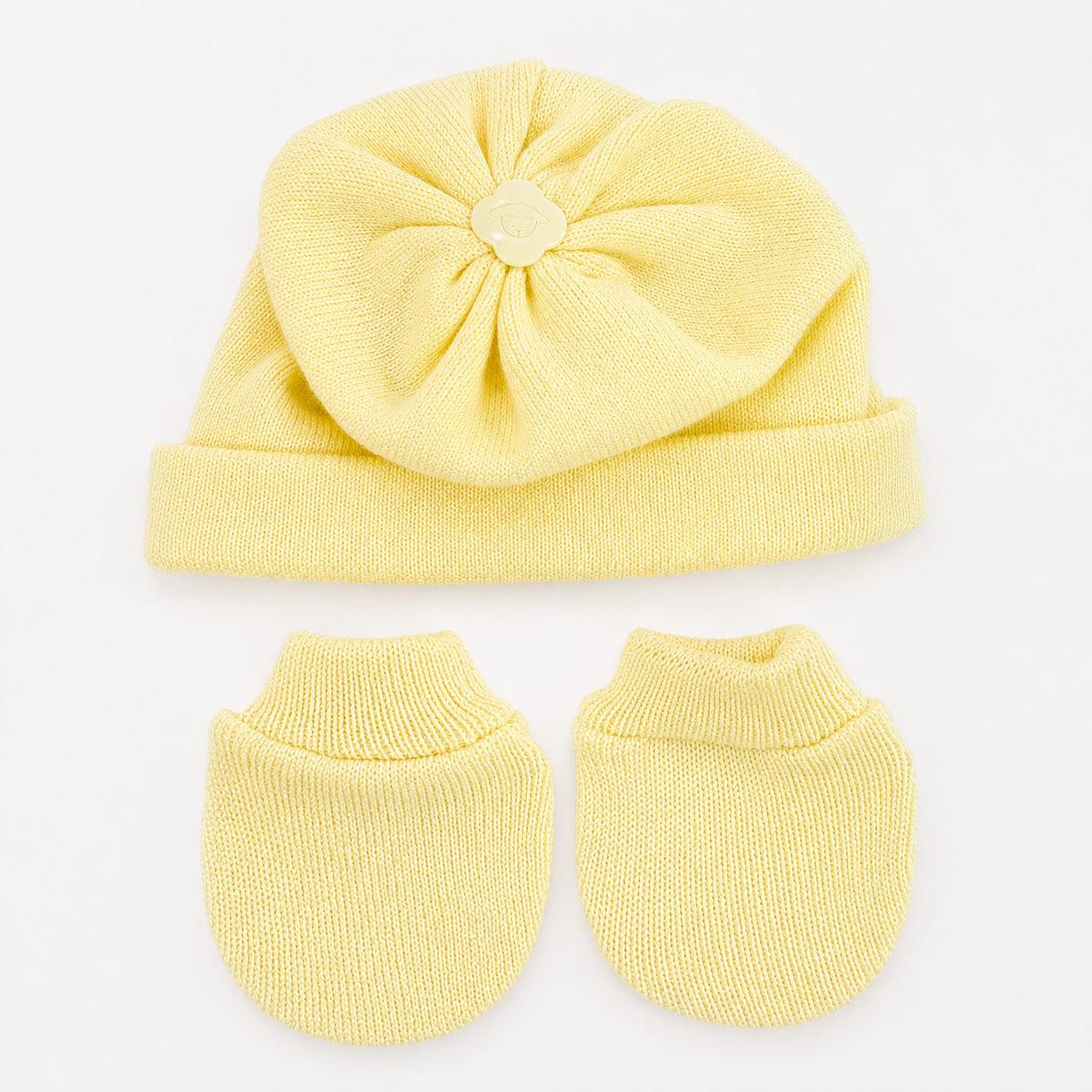 Kit Bebê Tricot Liso 3 Peças