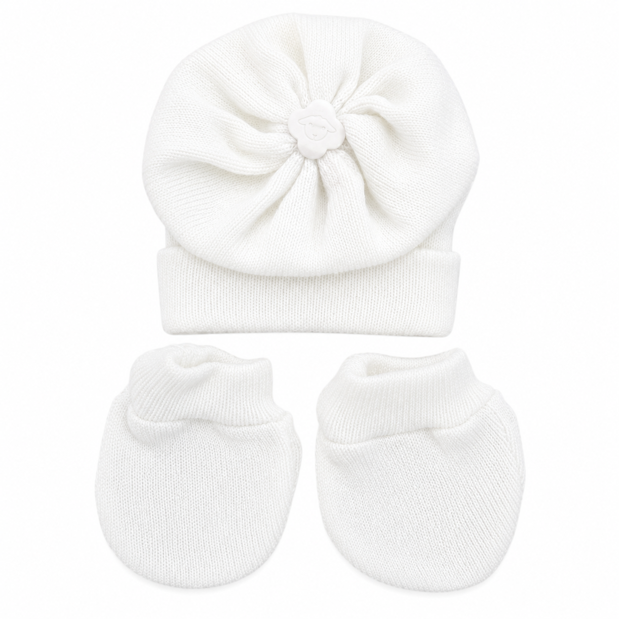Kit Bebê Tricot Liso 3 Peças
