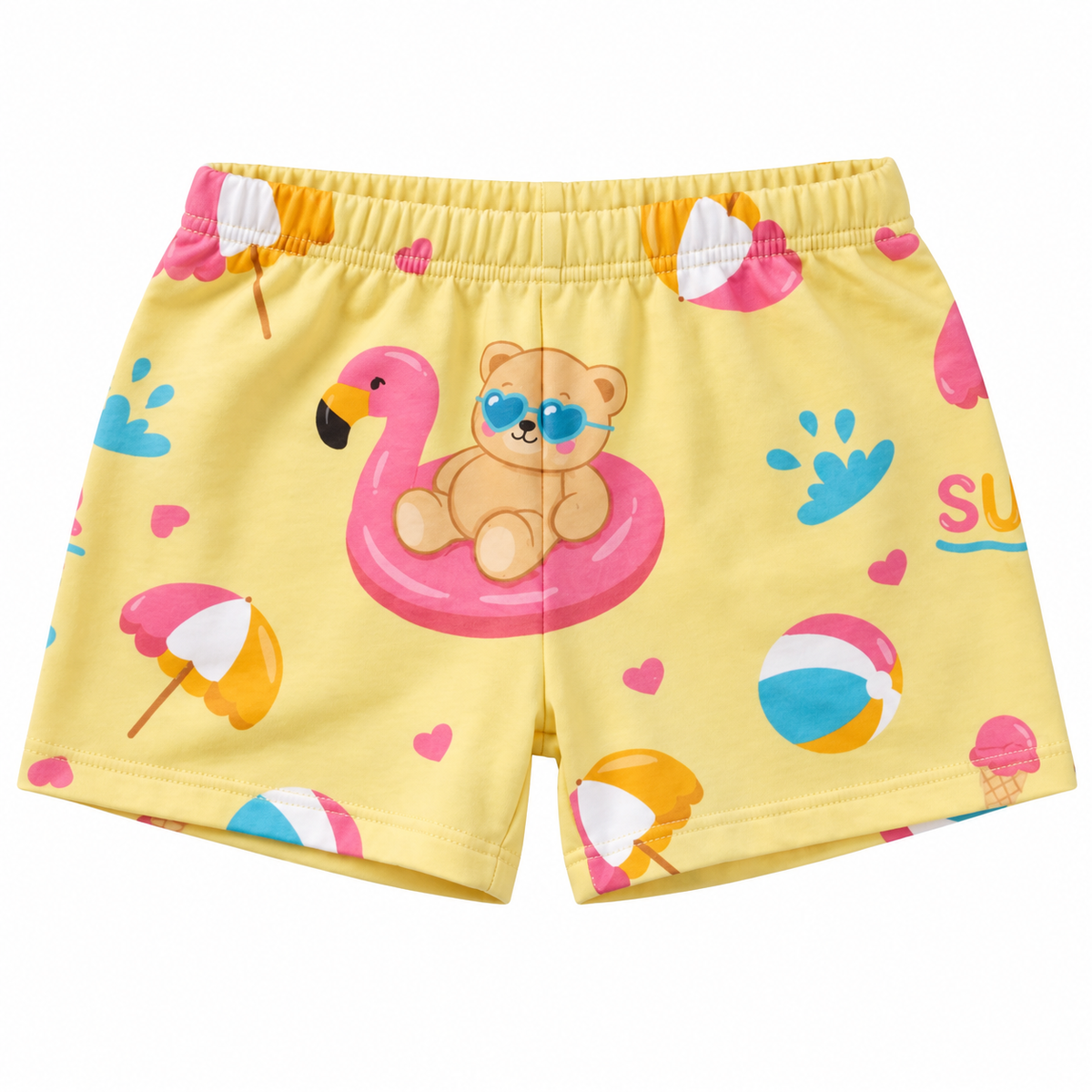 Conjunto Infantil Feminino Kyly Ursinho Summer Blusa e Short