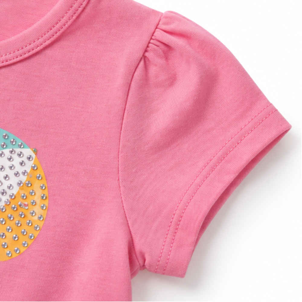 Conjunto Infantil Feminino Kyly Ursinho Summer Blusa e Short