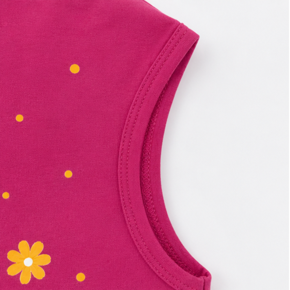 Vestido Infantil Kyly Cachorrinha de Patins Meia Malha