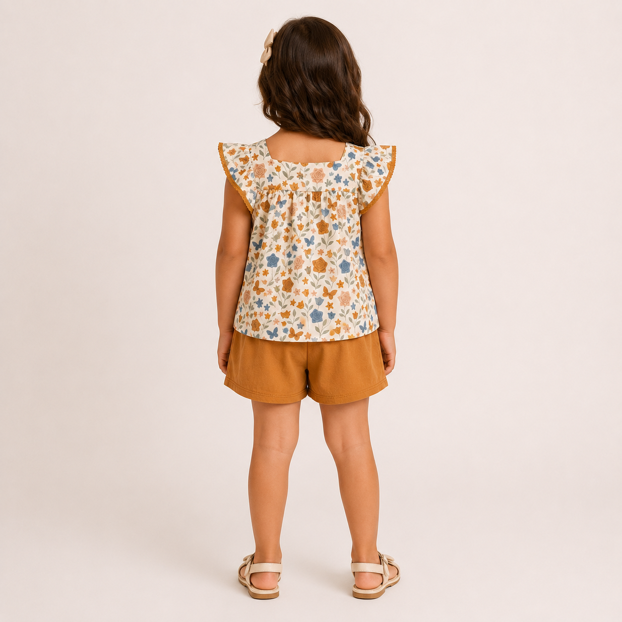 Conjunto Feminino Infantil Milon Borboletas Floral