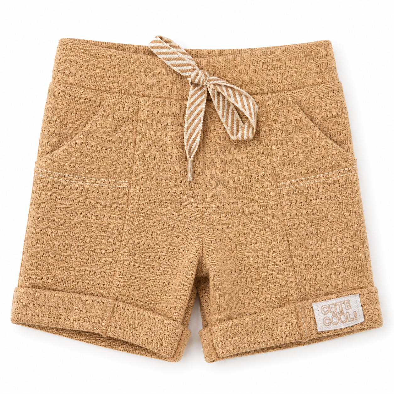 Conjunto Masculino Presente de Anjo Blusa/Body Bordado e Short Tricô